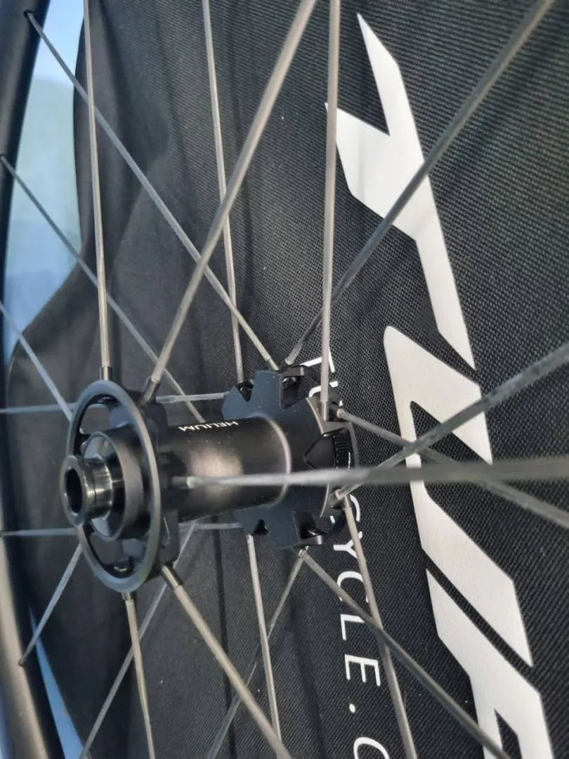 Tuff Helium Master 46 (Ceramic) Carbon Spoke Wheelset -1268gm- (46mm) Clincher - Brand New !!!