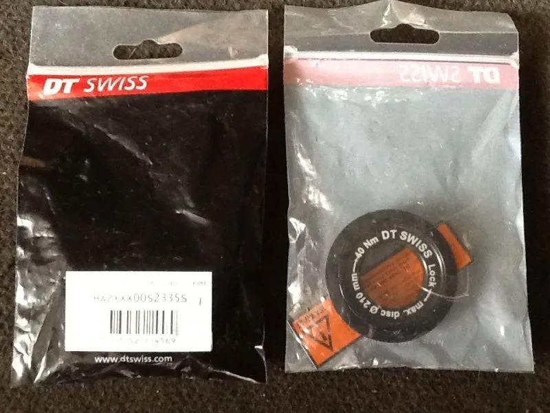 DT Swiss converter center lock to 6 bolt (original) pair
