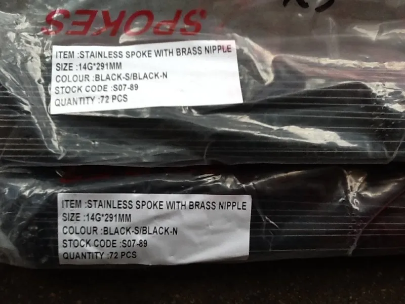 Spoke stainless steel for 26" (64pcs) black @ free pos
