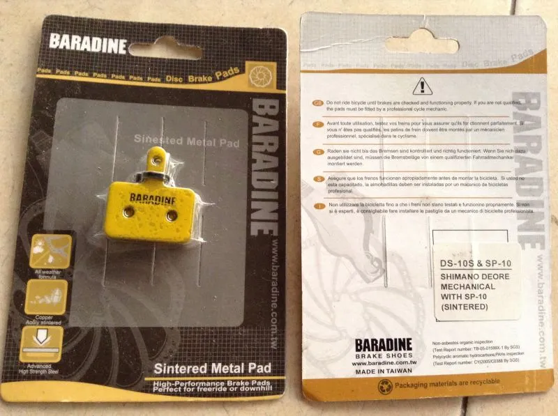 Metal sintered brake pad shimano -  Free Courier