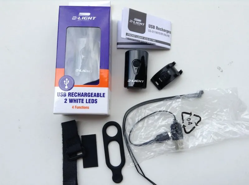 D-Light Rechargeable 4 Function Front Light