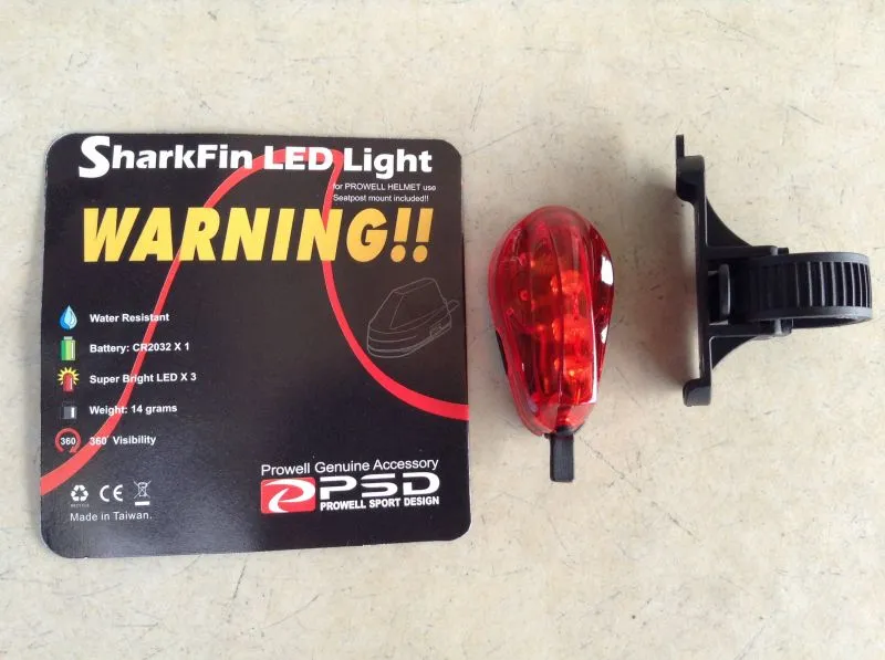 Prowell Shark Fin LED Helmet Light -  Free Courier