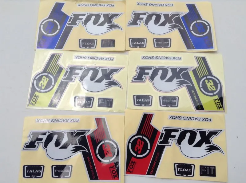 Sticker Reflektor Fox 32 (blue,yellow,red)