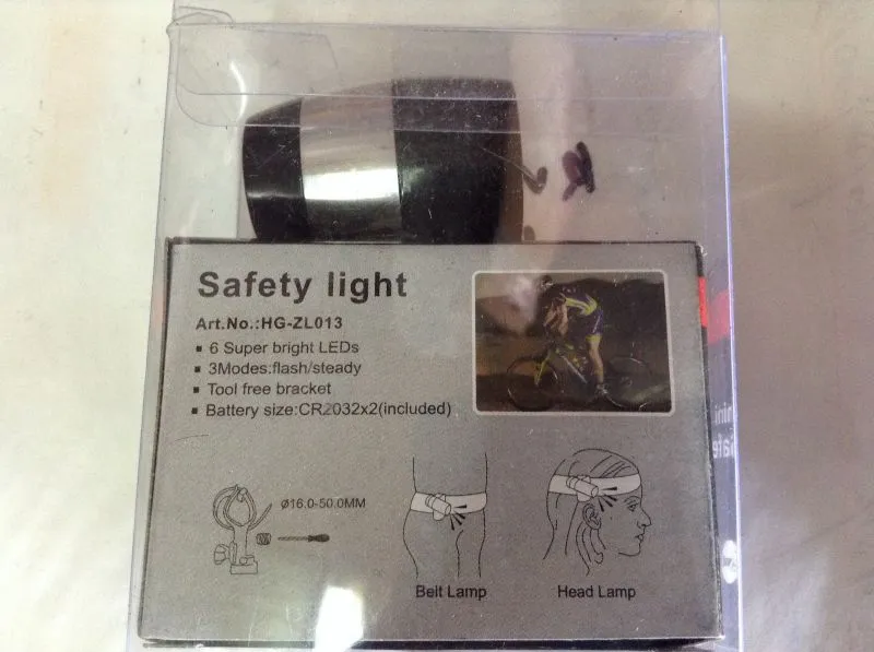 Mini Safety Front Light 6Led @ free pos