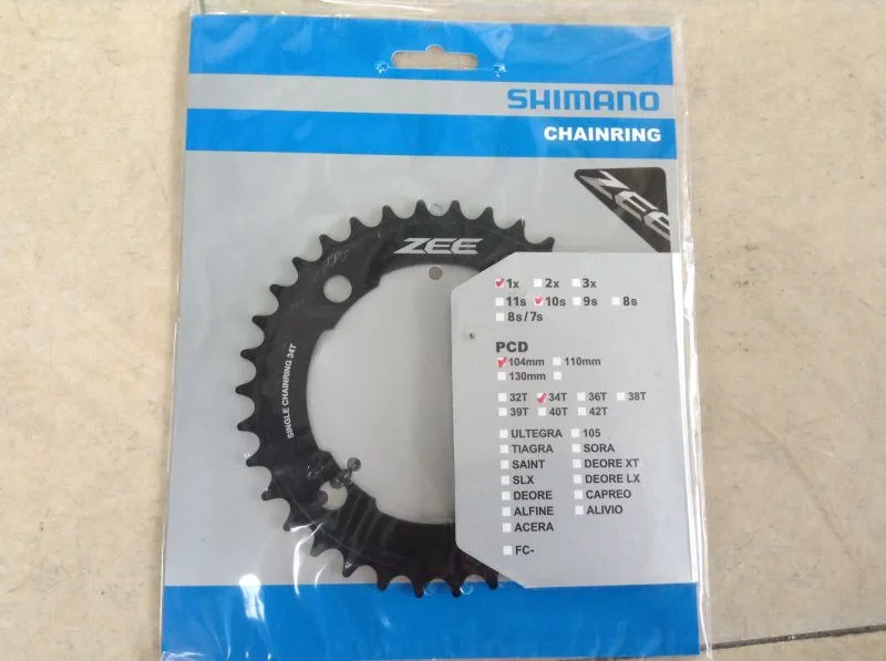 Shimano ZEE 34/36T Single Chain Ring Speed --  free courier