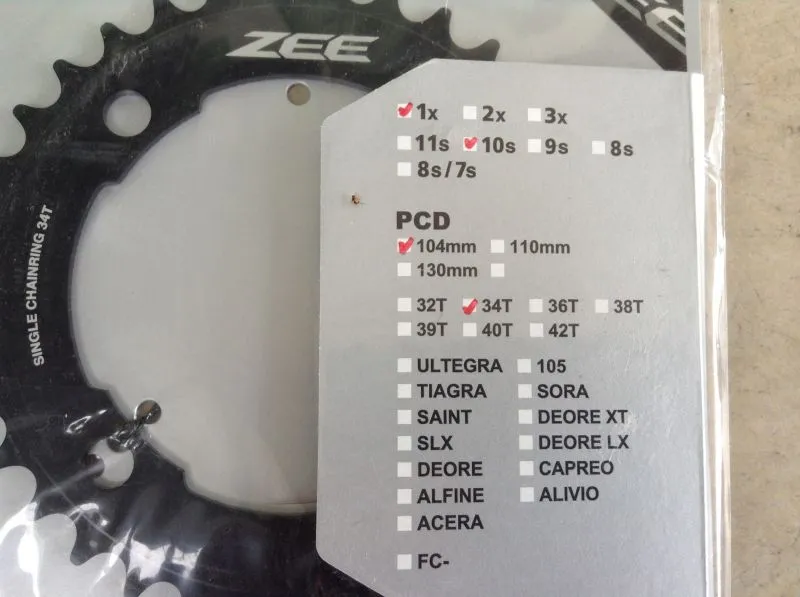 Shimano ZEE 34/36T Single Chain Ring Speed --  free courier