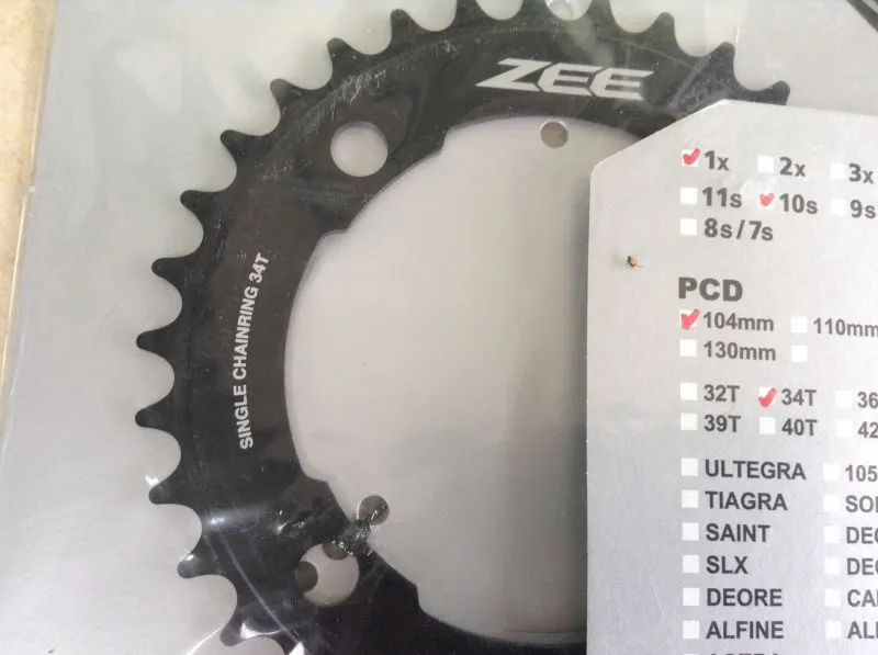Shimano ZEE 34/36T Single Chain Ring Speed --  free courier