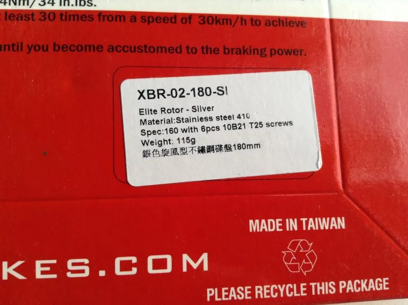 Xon Pro Japan Rotor 180-203mm @ free pos