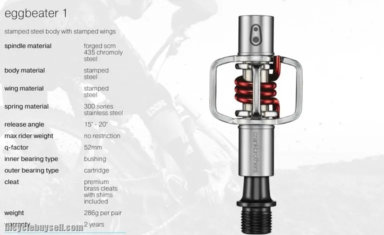 CrankBrothers EggBeater1 Clip Pedal -- free courier