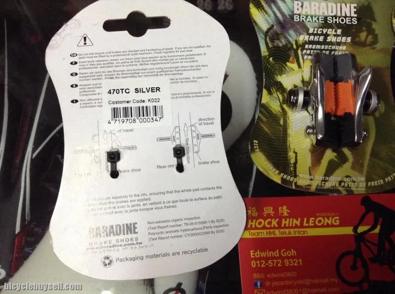 Baradine Taiwan Road Brake Pad (free pos w.m)