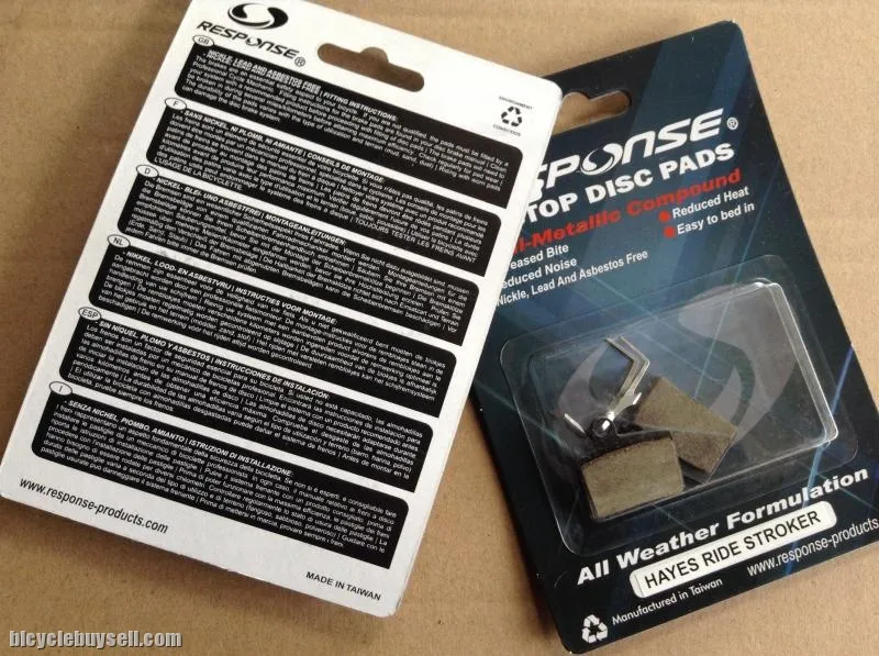 Response Hayes Original Brake Pad Taiwan -- free courier