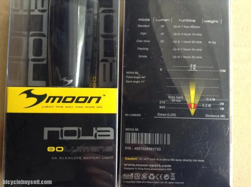 Moon Nova 80 Lumens Front  Light --  free courier