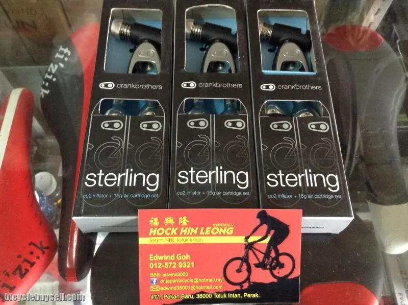 Crank Brothers Sterling CO2 Pump With 2Refill (free pos w.m)