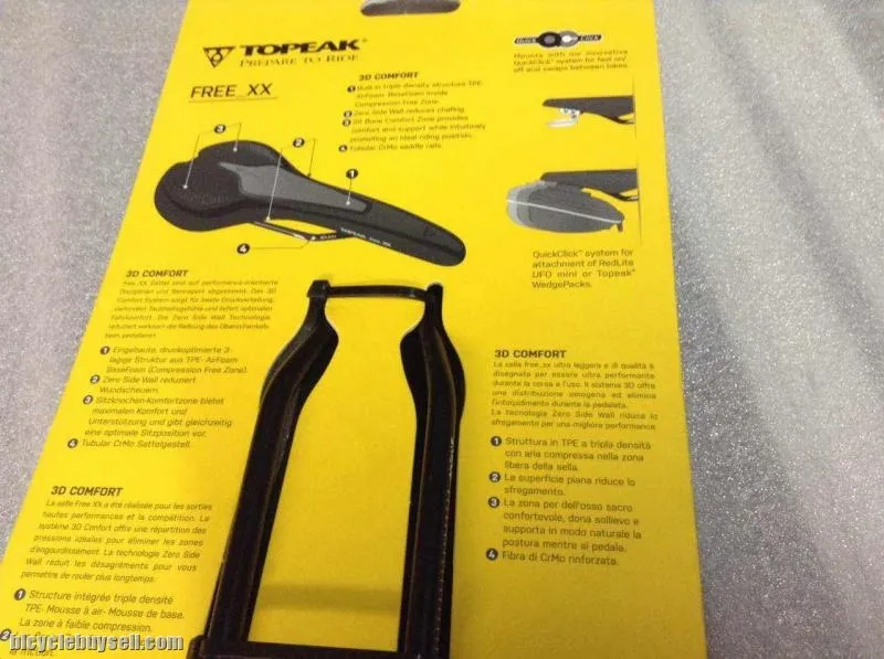 Topeak Free_XX 3D Comfort Saddles @ free pos