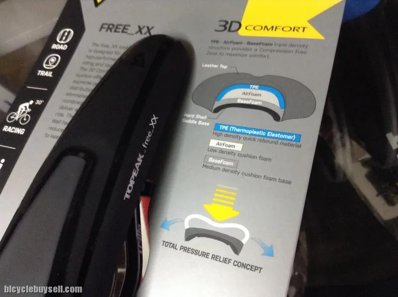Topeak Free XX Comfort/Slim Saddles (free pos w.m)