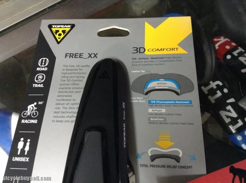 Topeak Free XX Comfort/Slim Saddles (free pos w.m)