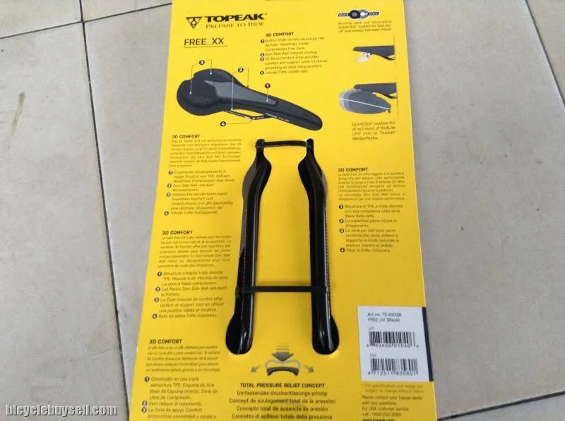 Topeak Free-XX Saddles Black/Grey Gel 3D -- free courier