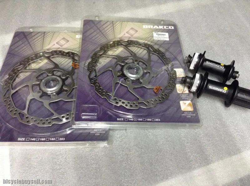 Shimano Hub M435 With Shimano Rotor 180/180mm 1Set