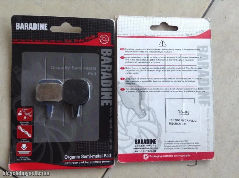 Tektro IO Mechanic Disc Brake - Semi Organic Pad -- free courier