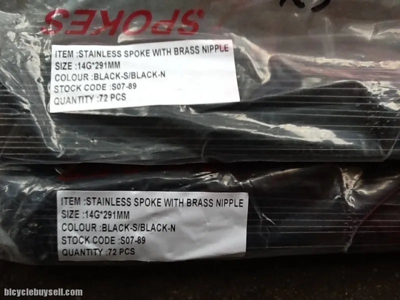 Spoke stainless steel for 29er  (64pcs) black @ free pos
