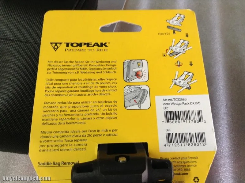 Topeak Aero Wedge DX Pack | Medium Size | Taiwan  @ free pos