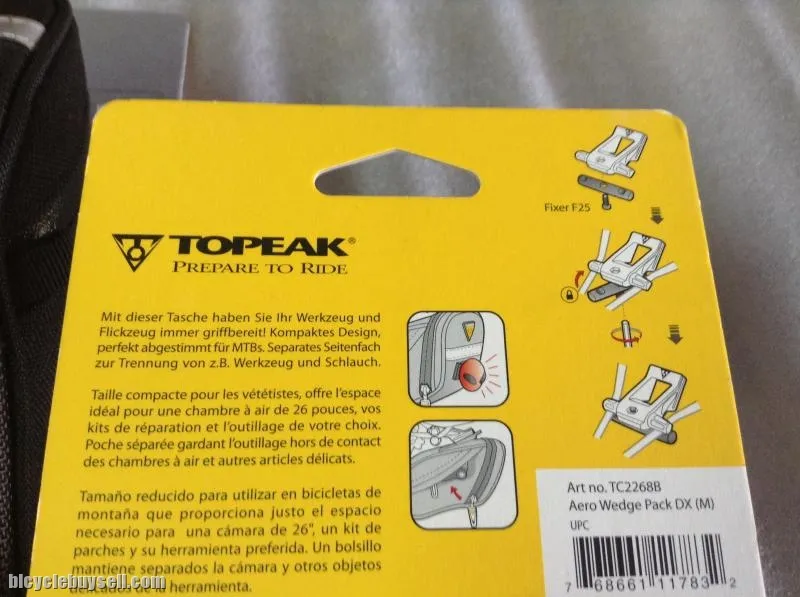 Topeak Aero Wedge DX Pack | Medium Size | Taiwan  @ free pos