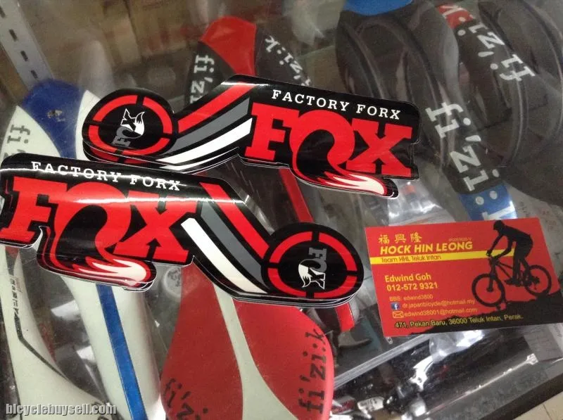 Fox Factory Fork Sticker (Limited Red) Set (free pos w.m)