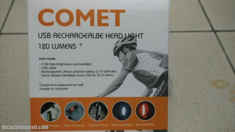 COMET 120 Lumer  USB Rechargeable Rear Light