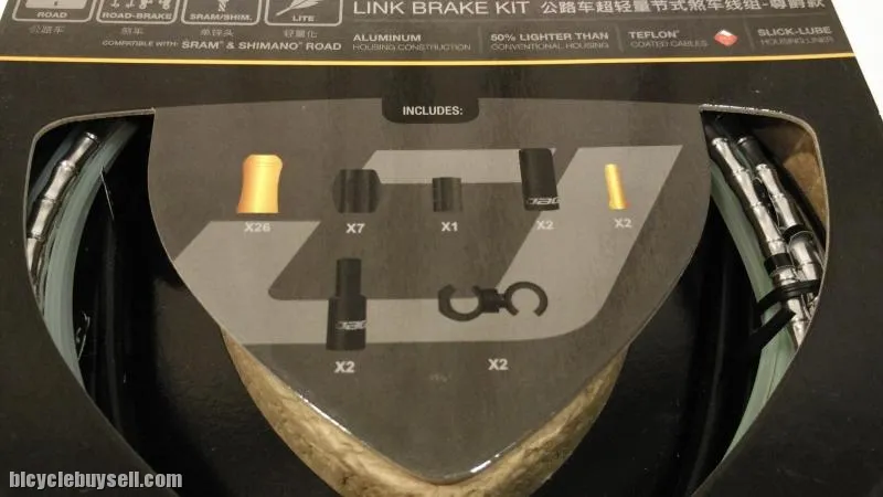 Jagwire Road Elite Link Brake Kit (Black/Silver/Gold Colour)