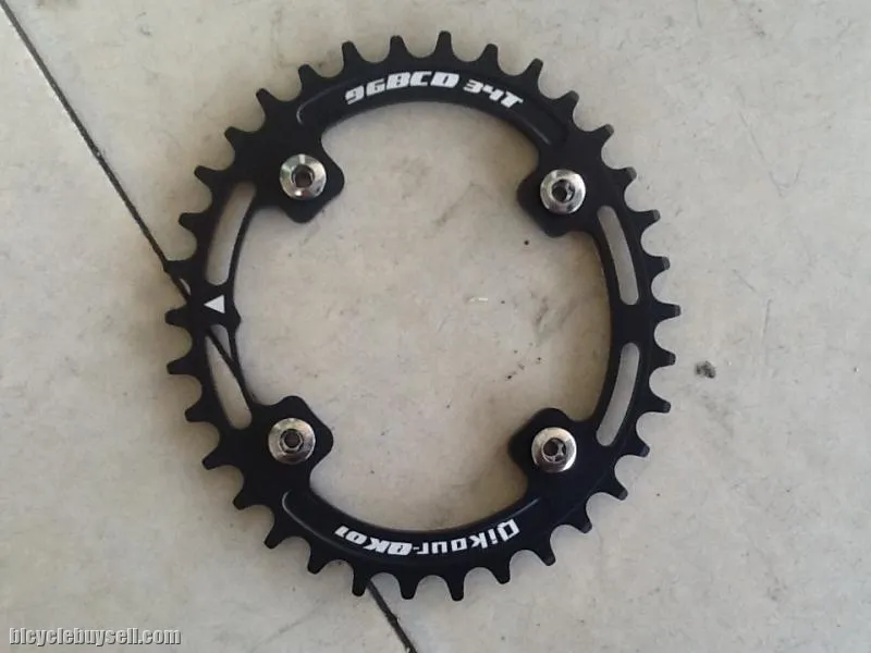 Qikour Oval  34T Single Chain Ring ( 96BCD ) - 8-11speed --  free courier