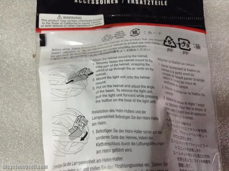 Cateye Helmet Mount For All Volt Light Use | Japan  @ free pos