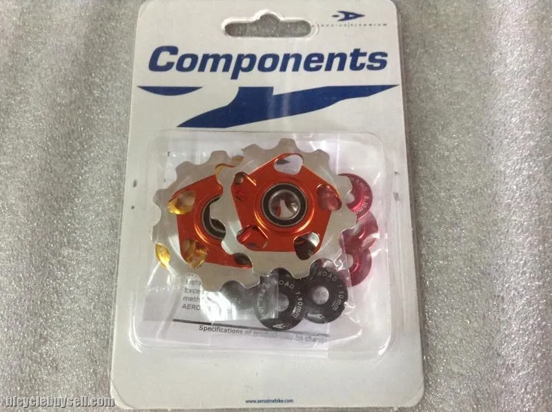 Aerozine Ceramic Jockey Wheel 11T | Orange 1Pair @ free pos