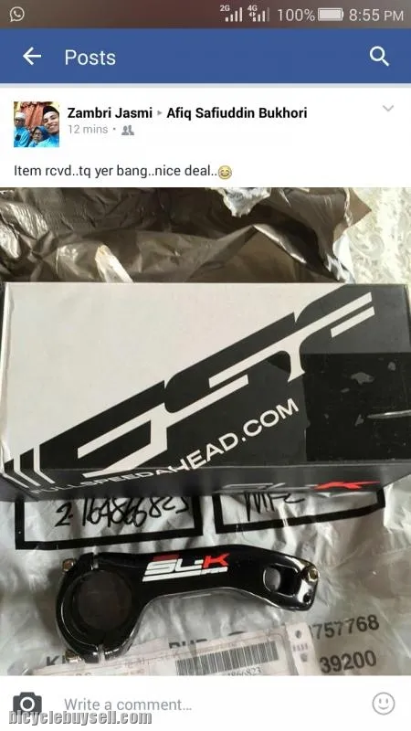 FSA SLK -20 degree stem (Brand New !!)