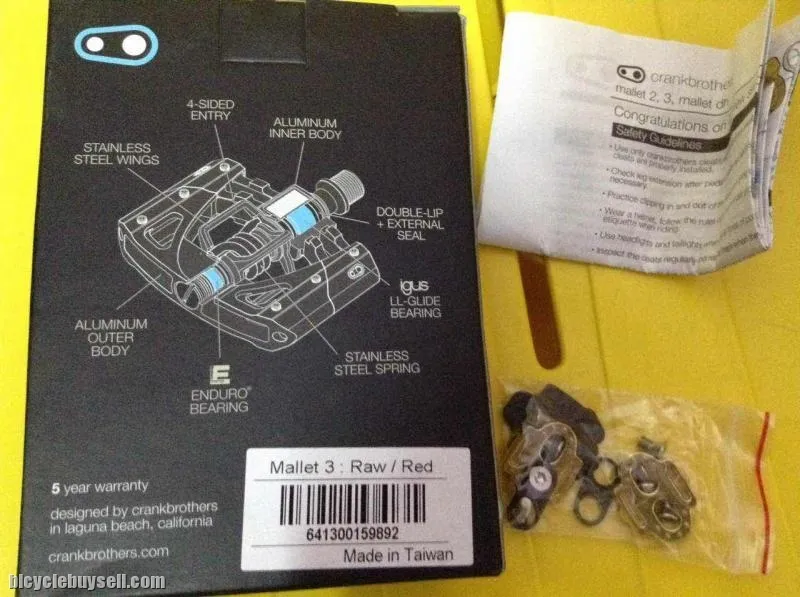 CrankBrothers Mallet3 DH,XC,All Mountain | Enduro Bearing | Clip Pedal -- free courier