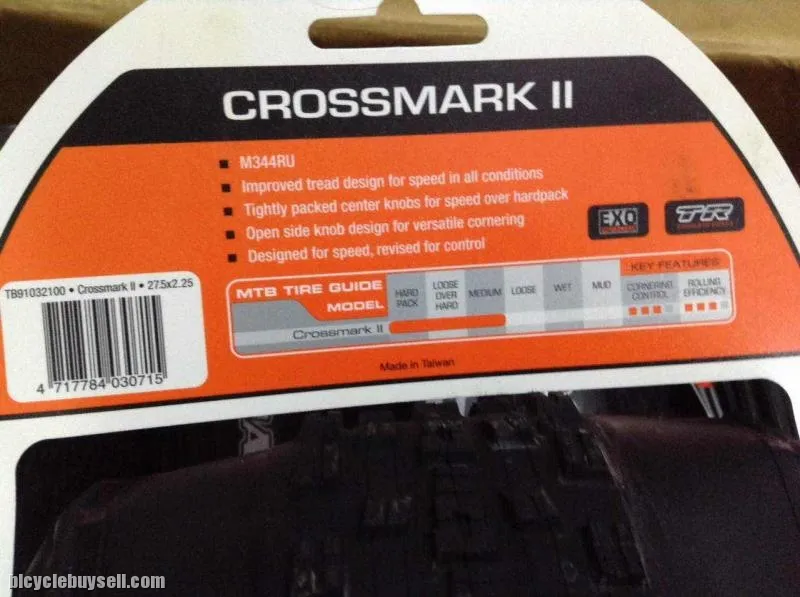 Maxxis Crossmark II 27.5 x 2.25 Folding - Dual Compound EXO/Tubeless Ready (Pair) -- free courier