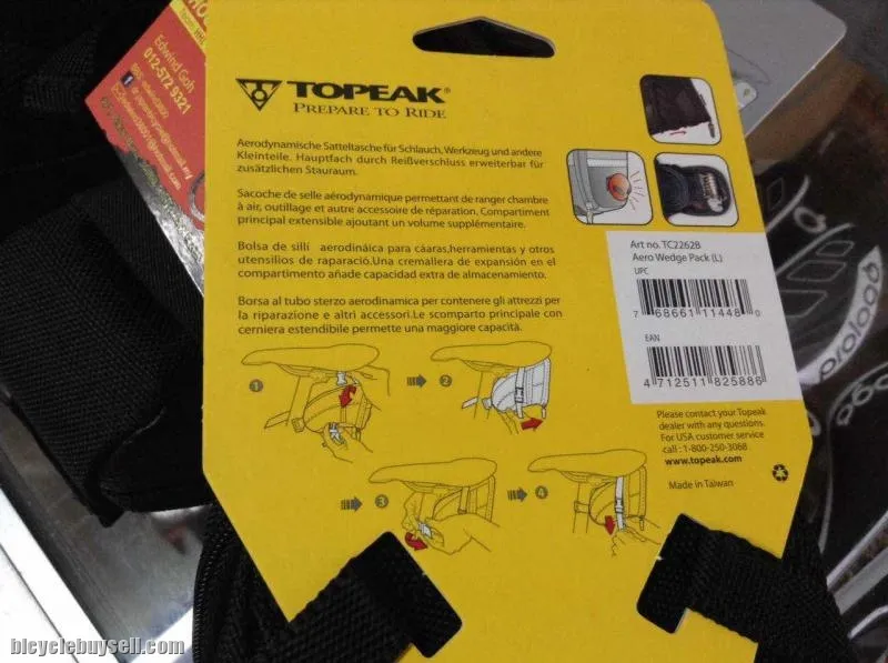 Topeak Aero Wedge Pack / Large _ Strap On Saddles Bag _ Taiwan  (free pos w.m)