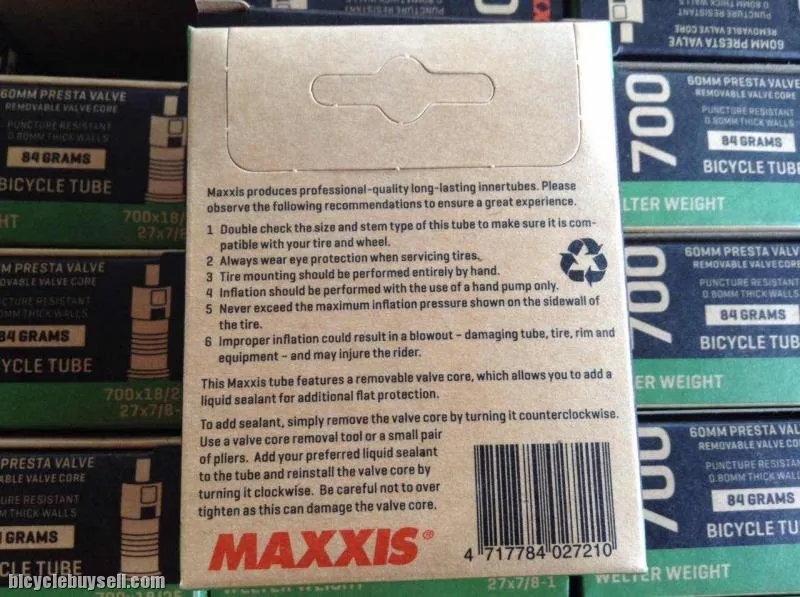 Maxxis Tubes 700 x 18/25c FV 60L  Roadbike (Made In Taiwan)