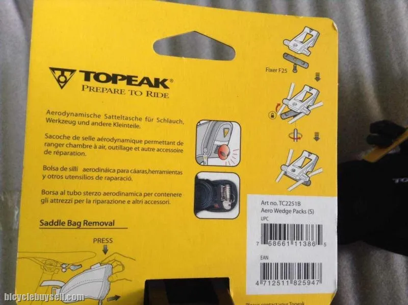 Topeak Aero Wedge Pack - Small | Quick Click | Taiwan @ free pos