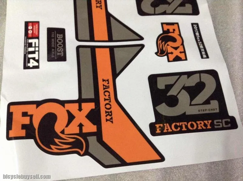 Fox Factory SC Forks Sticker Same Original @ free pos