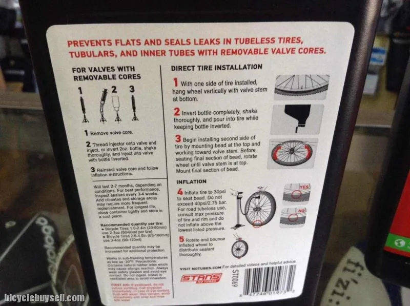 Stan's No Tube Tire Sealant / USA Made - Quart 946ml  (free pos w.m)