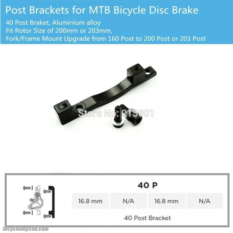 Brake Mtb post mount for all size 160,180,203mm (PM/IS) @ free pos