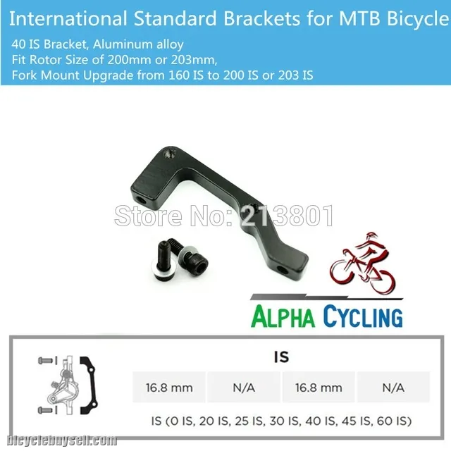 Brake Mtb post mount for all size 160,180,203mm (PM/IS) @ free pos