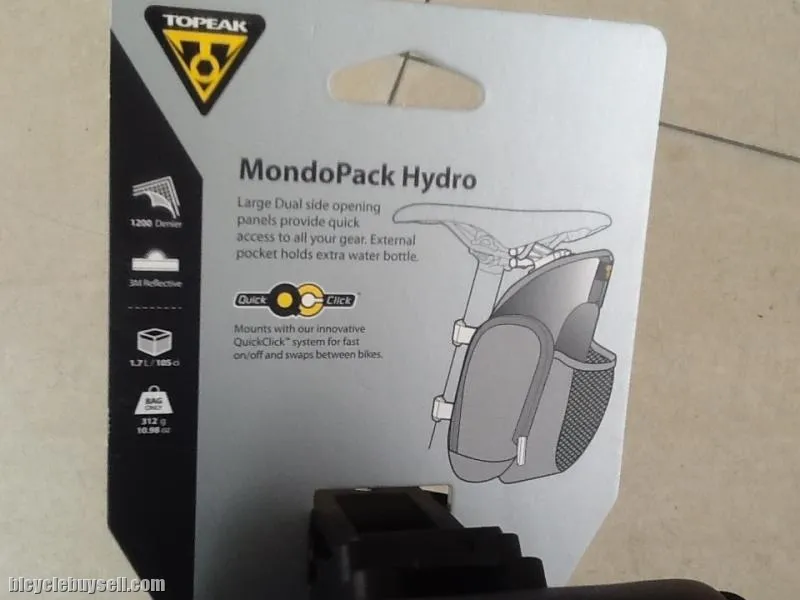 Topeak Mondo Pack Hydro Saddles Bag With Bottle Carrier - Taiwan Made -- free courier