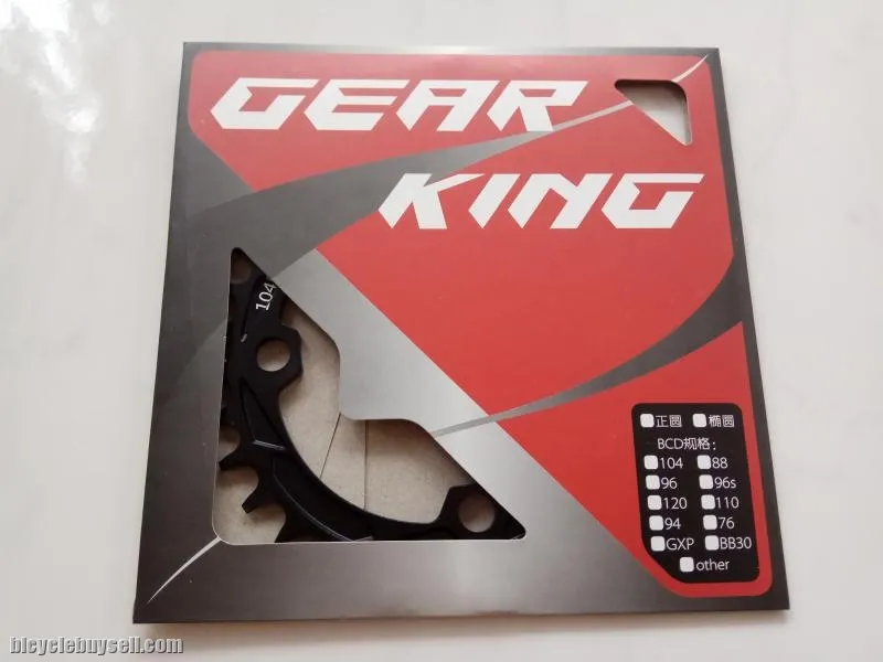 Gear King XYZ-SC 104BCD 34T Oval Single Speed Chain Ring