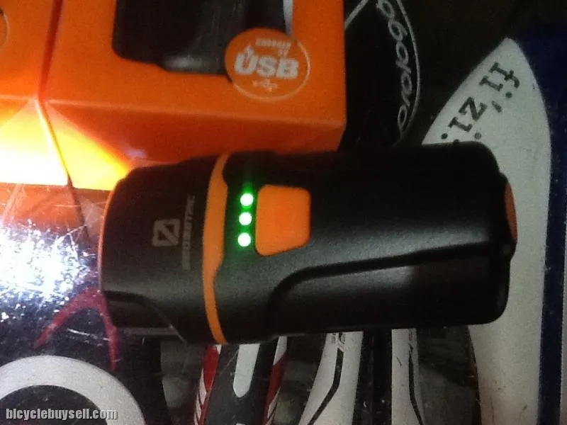 Geometric USB Rechargeable Front HeadLight 300Lumens Super Bright (free pos w.m)