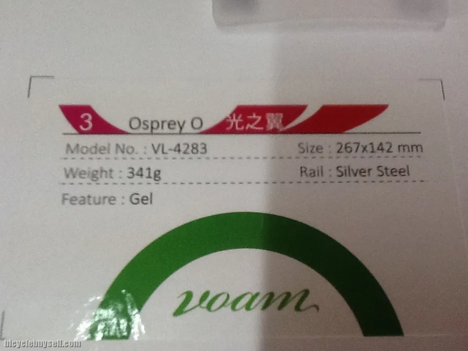 Velo Osprey O | Voam Series | Gel Comfort Saddles @ free pos