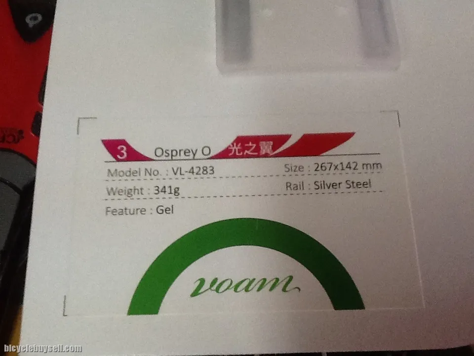 Velo Osprey O Gel Saddles  / Voam Series For MTB/Road (free pos w.m)