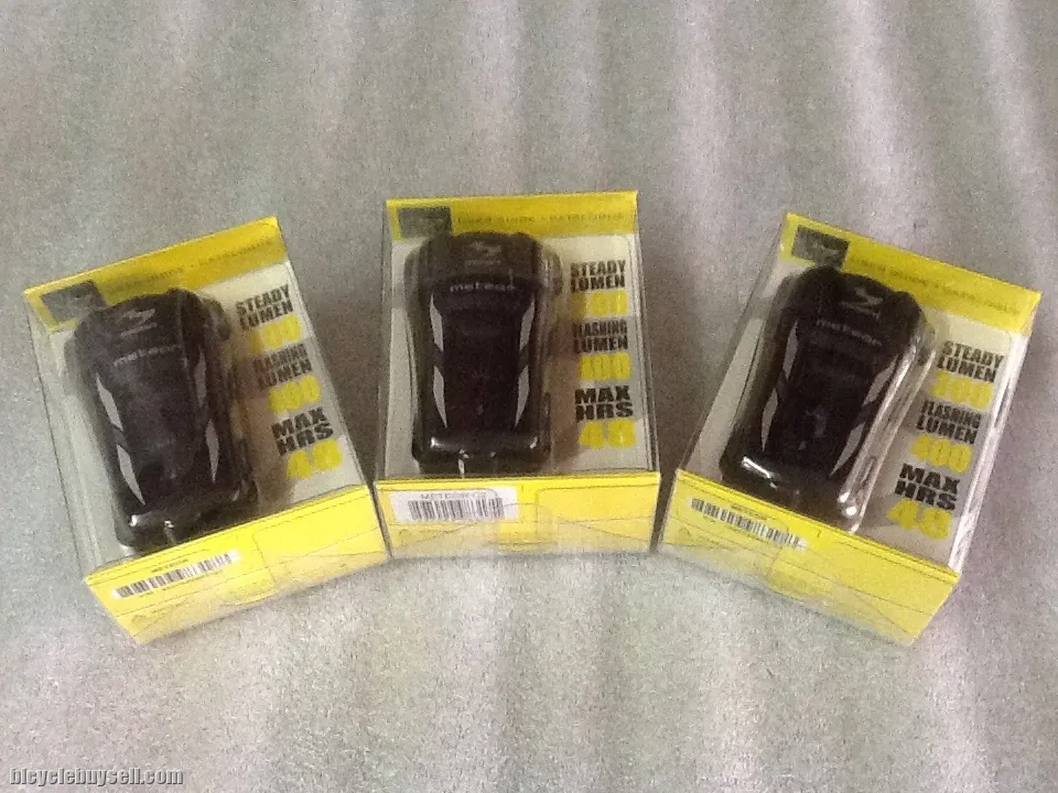 Moon Meteor 400Lumens Front Rechargeable Headlights @ free pos