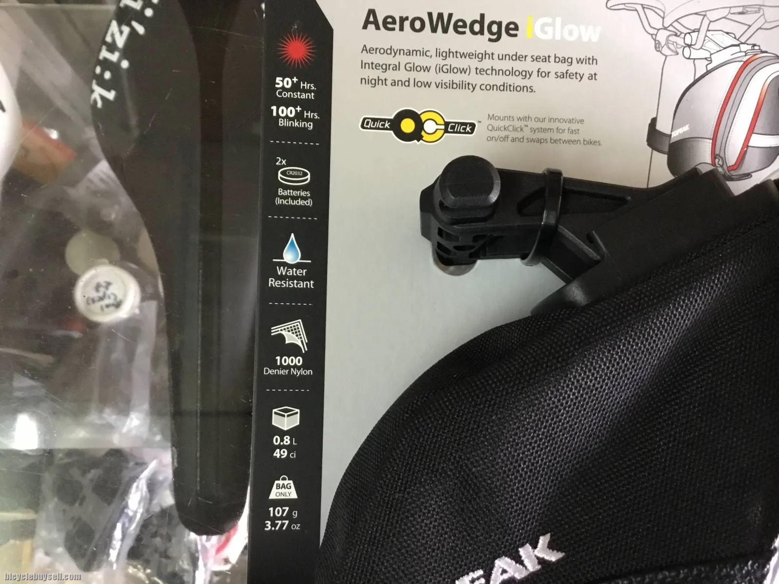 Topeak iGlow Aero Wedge Pack Saddles Bag / Taiwan (free pos w.m)