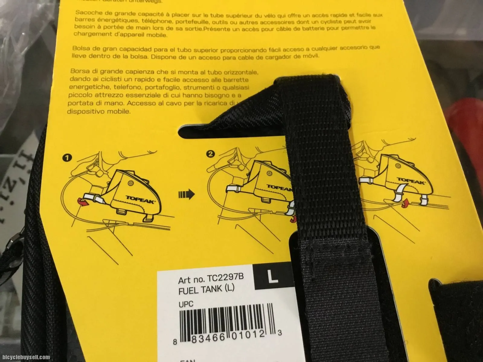 Topeak Fuel Tank TopTube Bag / Large / Taiwan (free pos w.m)